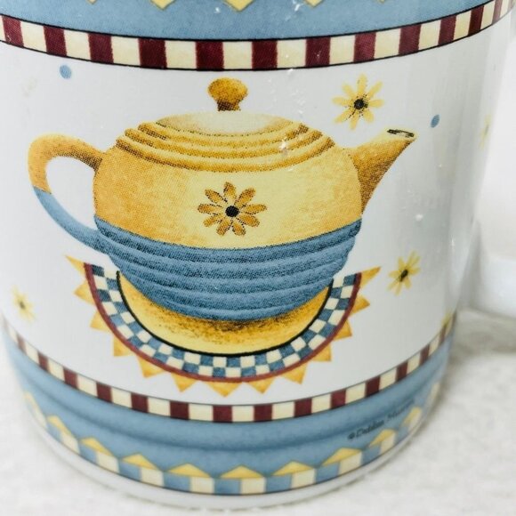 Sakura Mug Debbie Mumm Vintage Country Kitchen Set 2 Countryside Americana Farm - Picture 4 of 8